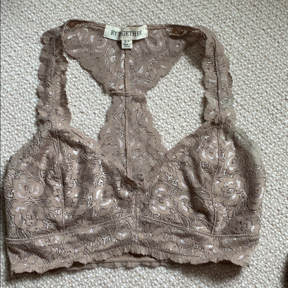 beige bralette